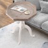 Fench Country End Table Farmhouse Accent Side Coffee Table for Cottagecore Decor