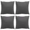 Throw Pillows 4 pcs Anthracite 15.7"x15.7" Fabric