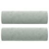 Throw Pillows 2 pcs Light Gray √ò5.9"x19.7" Velvet